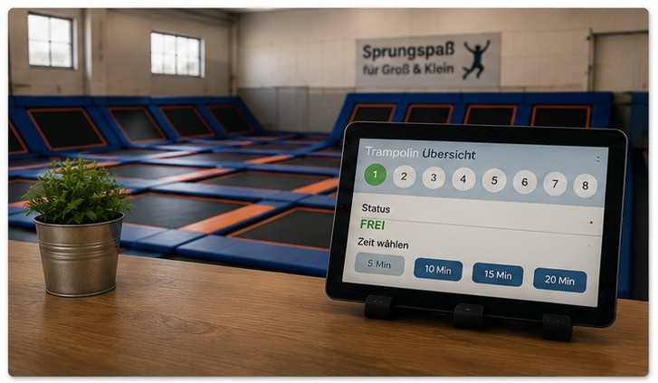 Trampolin-Verwaltung – Projektbeispiel